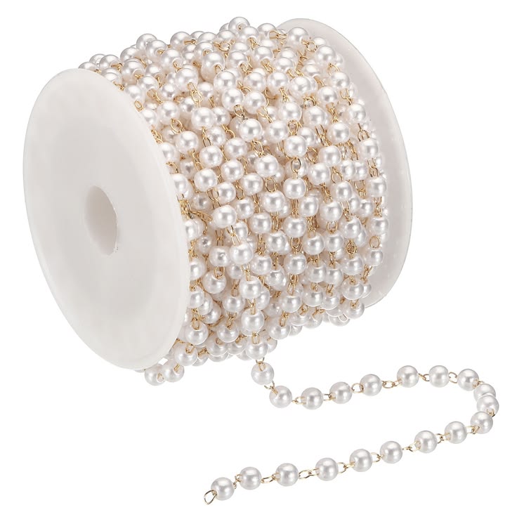 Golden Pearl Bead Chain (5m)